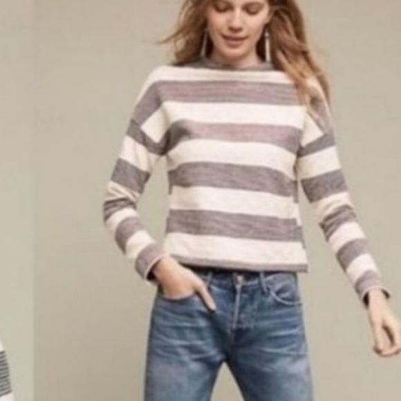 Anthropologie Eri + Ali Sabori Striped Textured Sweater XS - Picture 6 of 6
